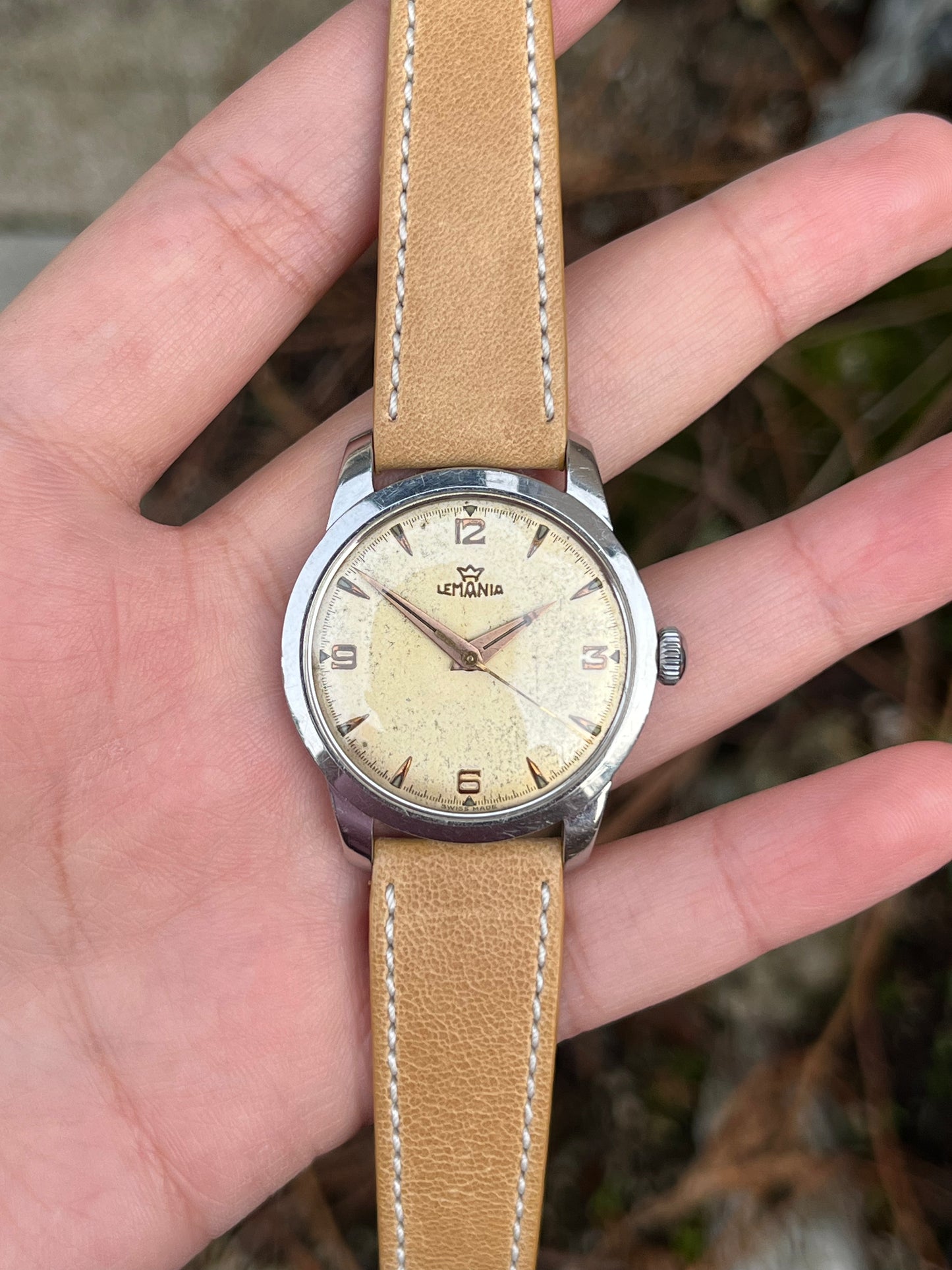 Lemania - Patina Dial Wristwatch