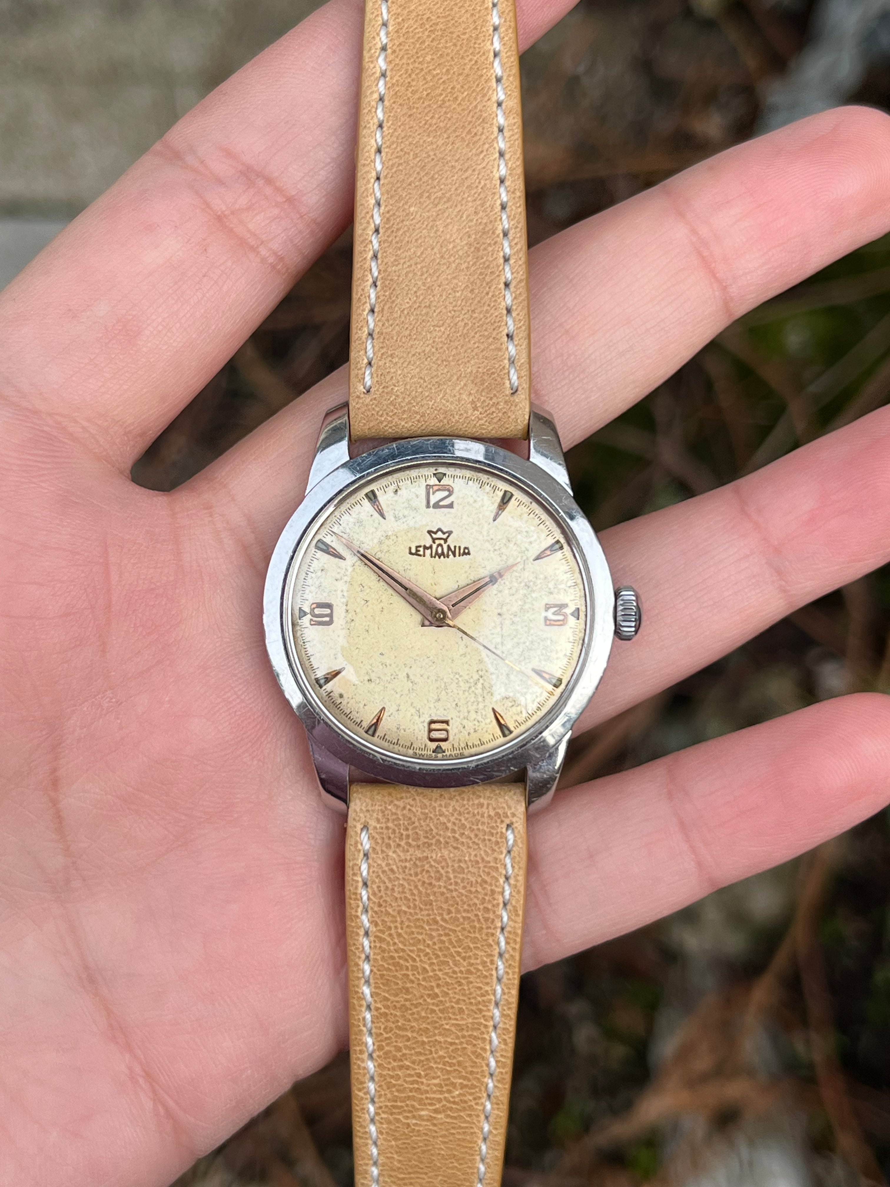 Lemania - Patina Dial Wristwatch