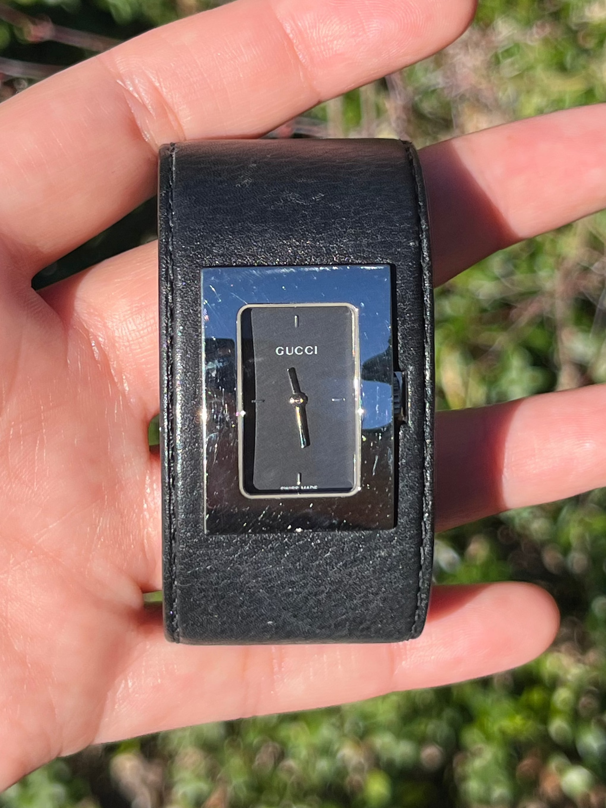 Gucci - 2000's Leather Cuff