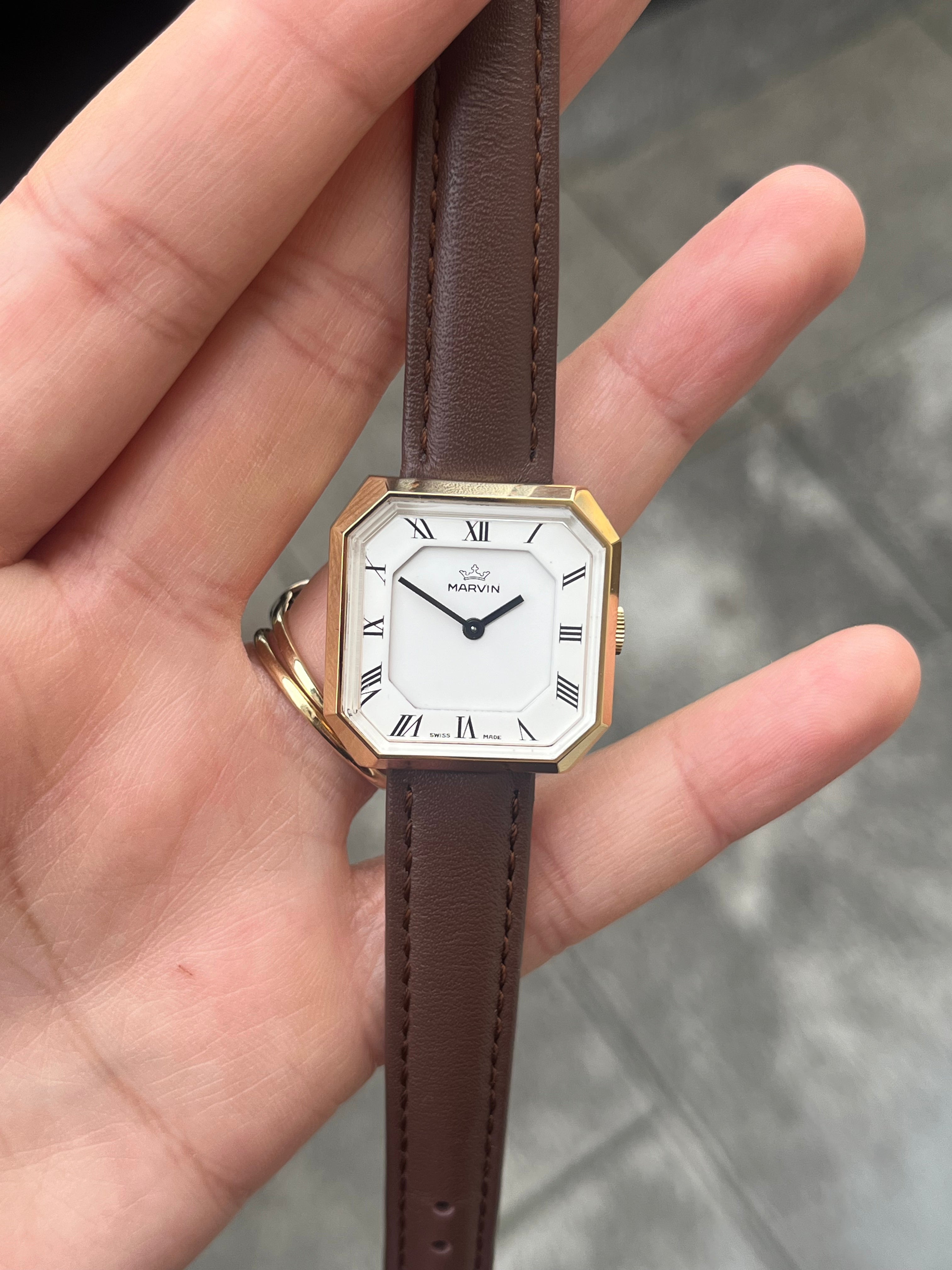 Marvin - Octagon Shape Wristwatch – Coppet Vintage
